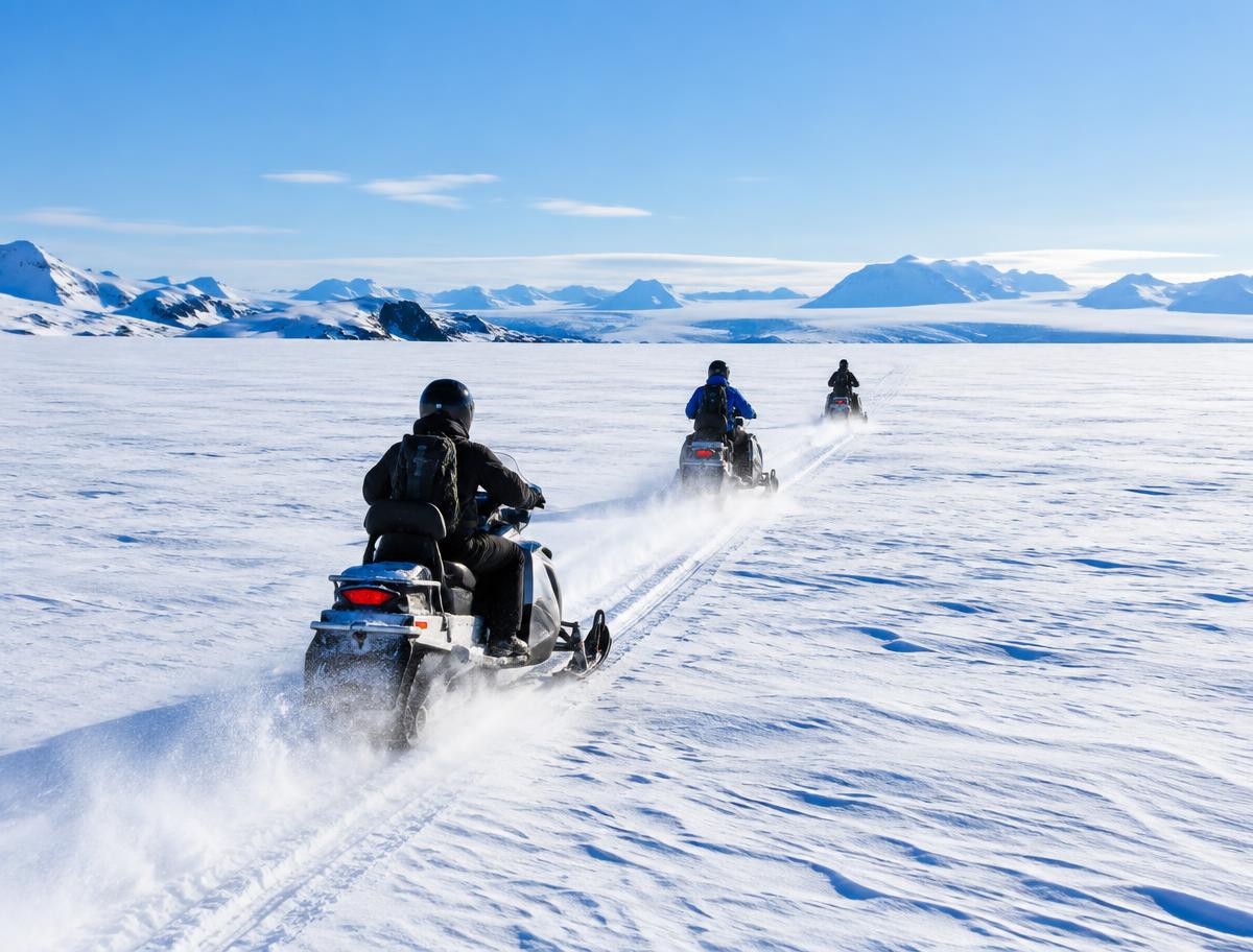 Snowmobiling